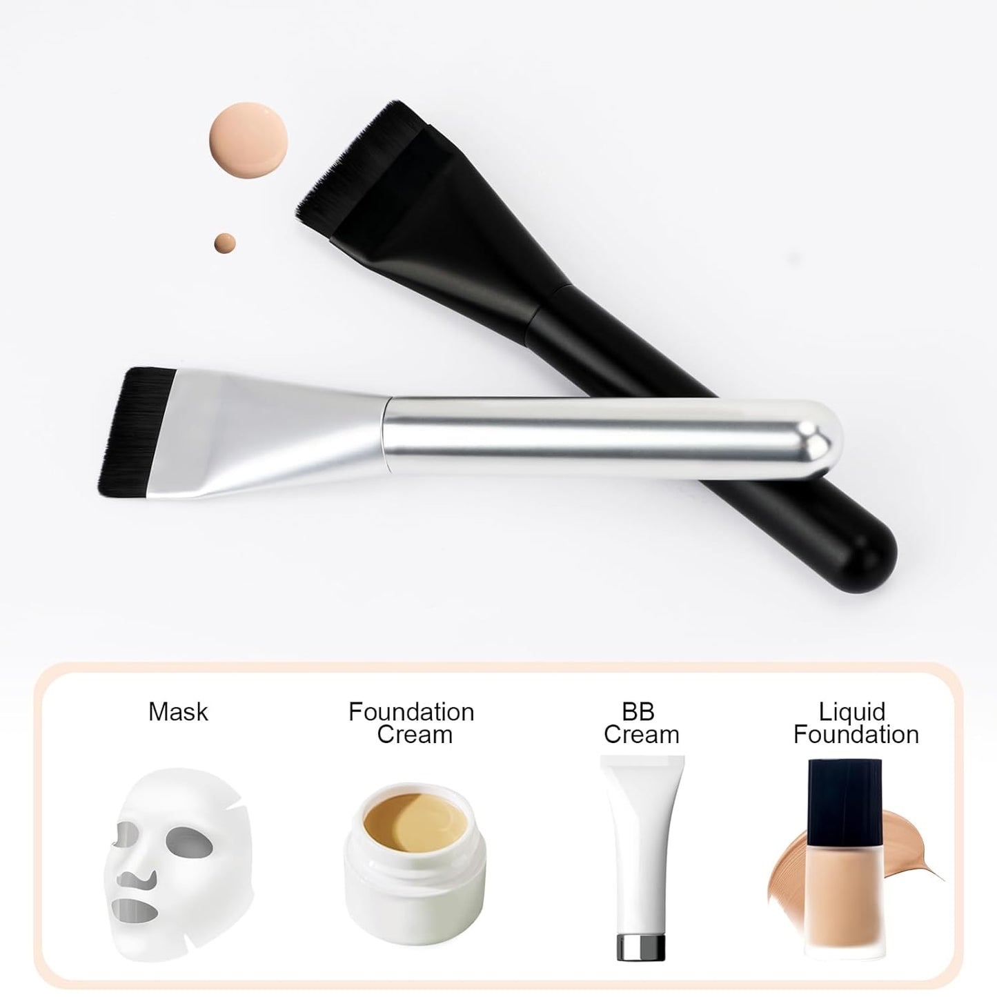 ELOVRA Professional Flat Top Foundation & Skincare Brush