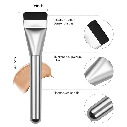 ELOVRA Professional Flat Top Foundation & Skincare Brush