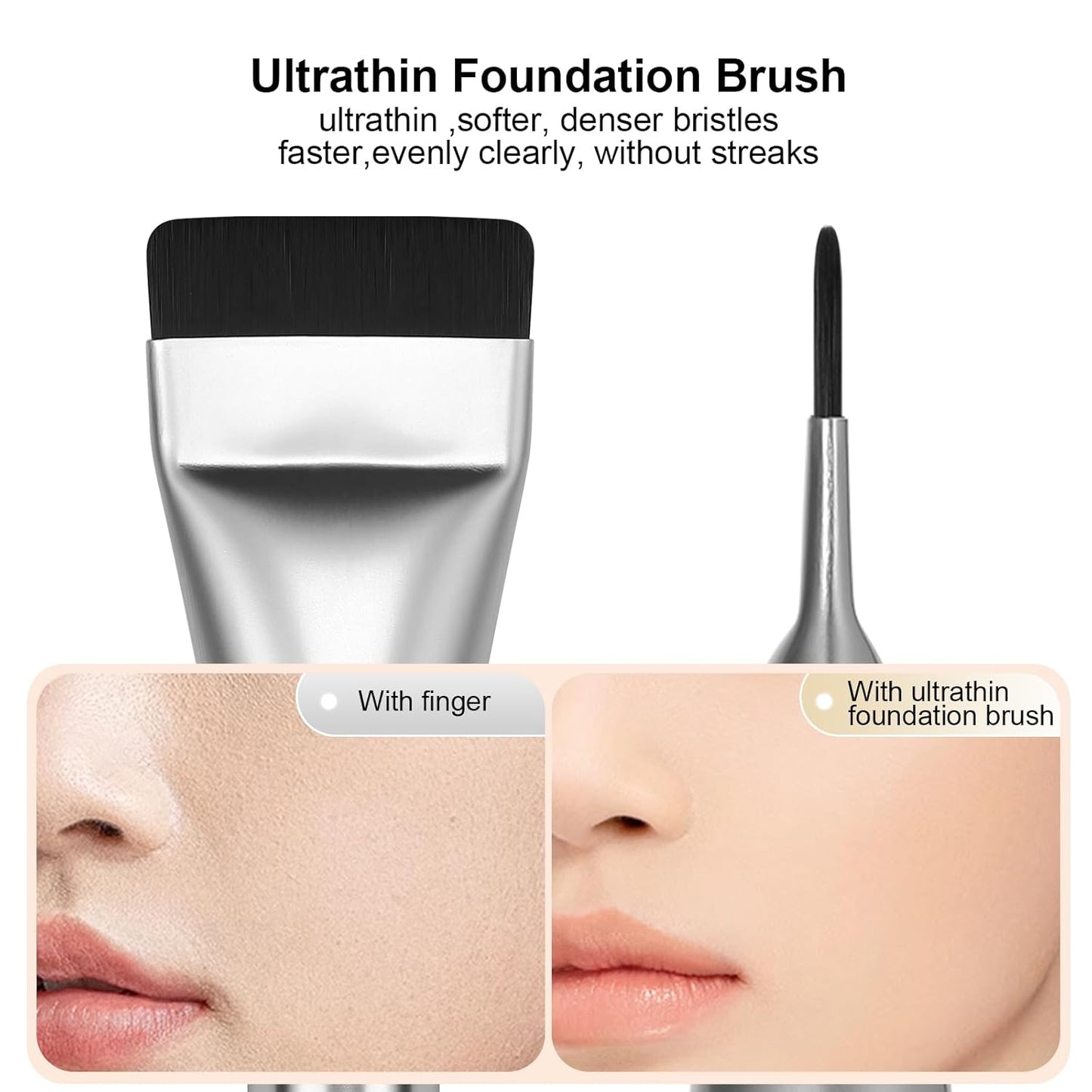 ELOVRA Professional Flat Top Foundation & Skincare Brush